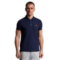 Navy - Side - Lyle & Scott Mens Plain Polo Shirt