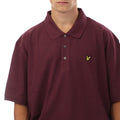 Dark Purple - Back - Lyle & Scott Mens Plain Polo Shirt