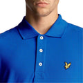 Royal Blue - Side - Lyle & Scott Mens Plain Polo Shirt