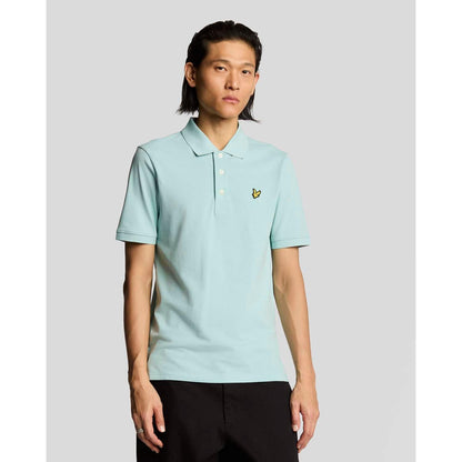 Future Blue - Front - Lyle & Scott Mens Plain Polo Shirt