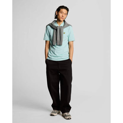 Future Blue - Back - Lyle & Scott Mens Plain Polo Shirt