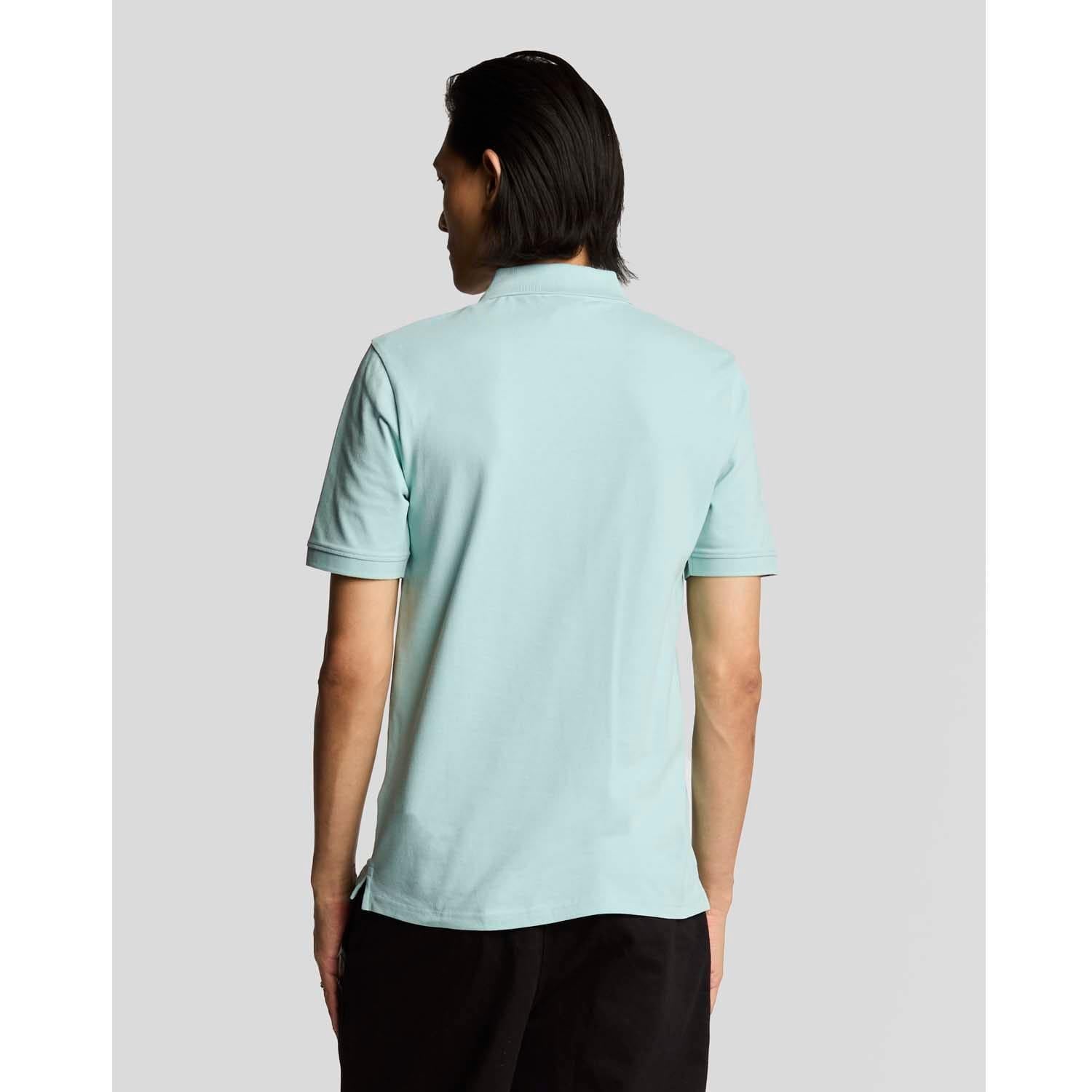 Future Blue - Side - Lyle & Scott Mens Plain Polo Shirt