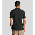 Charcoal - Side - Lyle & Scott Mens Plain Polo Shirt
