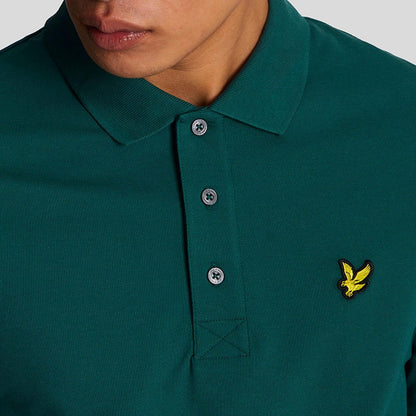 Green - Lifestyle - Lyle & Scott Mens Plain Polo Shirt