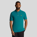 Teal - Front - Lyle & Scott Mens Plain Polo Shirt