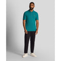 Teal - Back - Lyle & Scott Mens Plain Polo Shirt