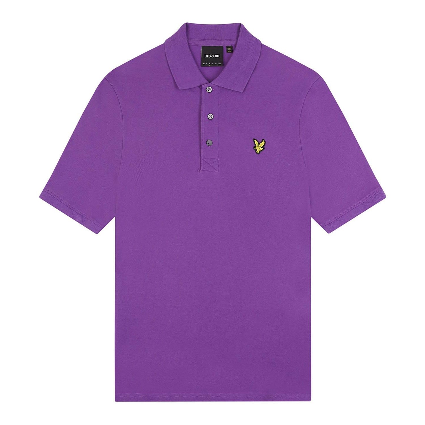 Purple - Pack Shot - Lyle & Scott Mens Plain Polo Shirt