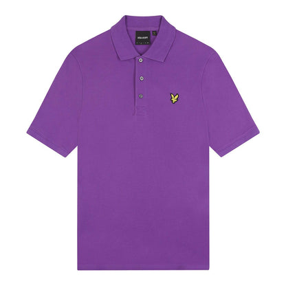 Purple - Pack Shot - Lyle & Scott Mens Plain Polo Shirt