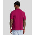 Burgundy - Side - Lyle & Scott Mens Plain Polo Shirt