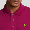 Burgundy - Lifestyle - Lyle & Scott Mens Plain Polo Shirt