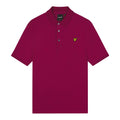 Burgundy - Pack Shot - Lyle & Scott Mens Plain Polo Shirt