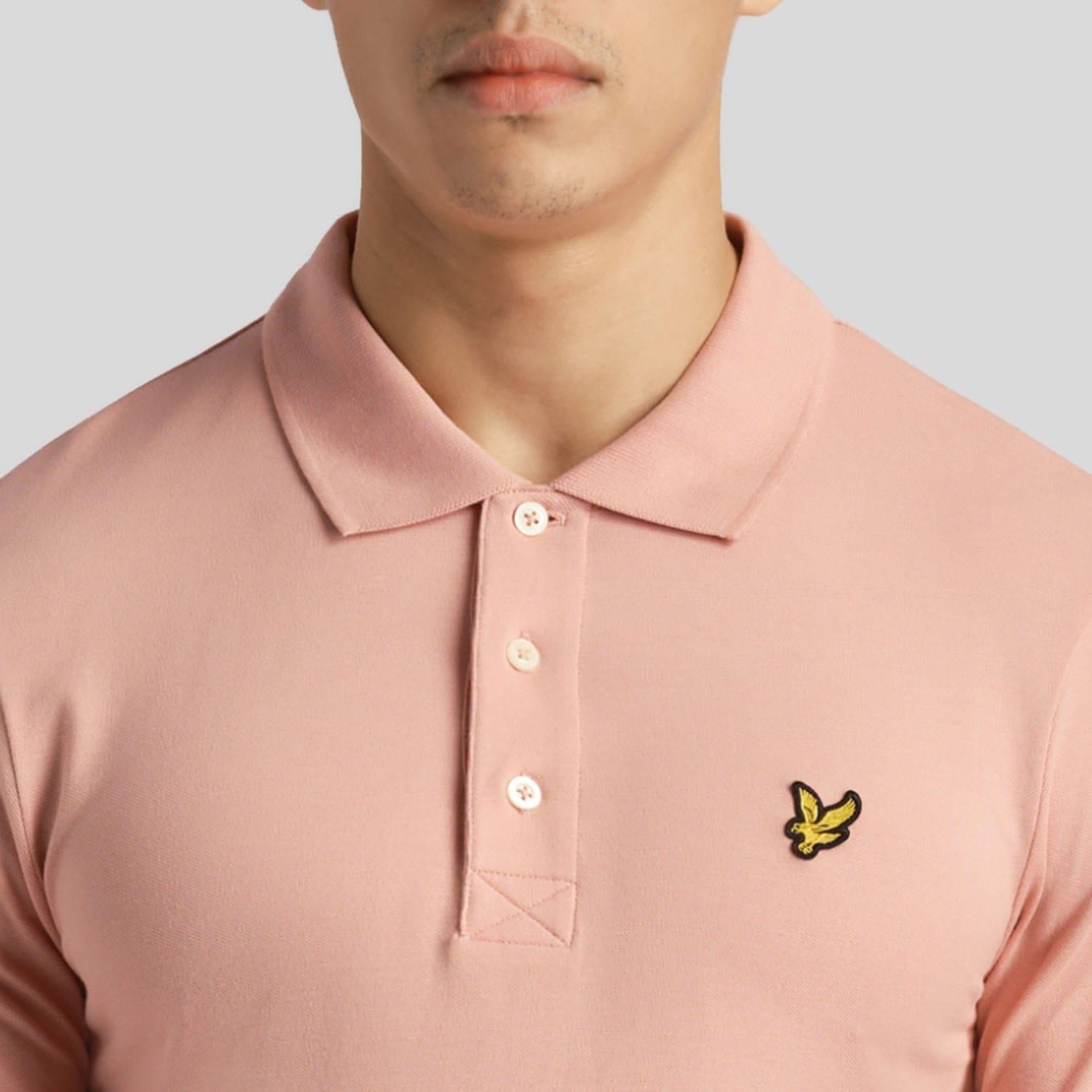 Blush Pink - Lifestyle - Lyle & Scott Mens Plain Polo Shirt