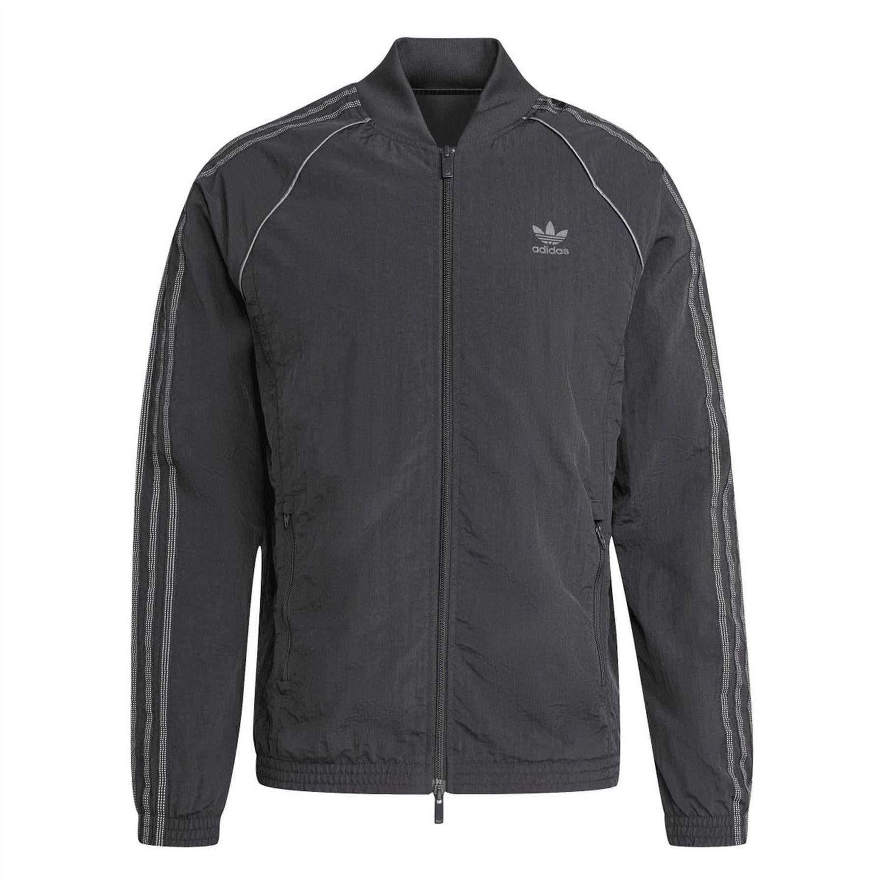 Black - Front - Adidas Mens Originals Superstar Track Jacket