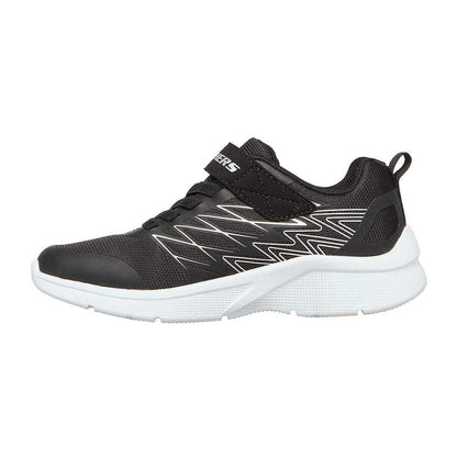 Black-Silver - Back - Skechers Boys Microspec Advance Trainers