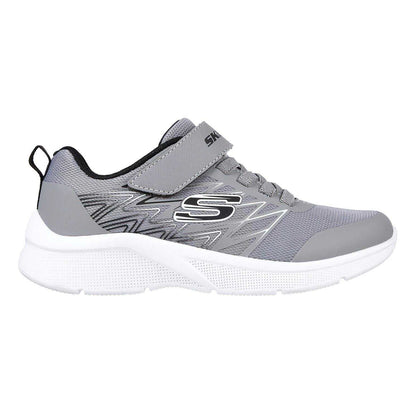 Grey-Black - Front - Skechers Boys Microspec Advance Trainers