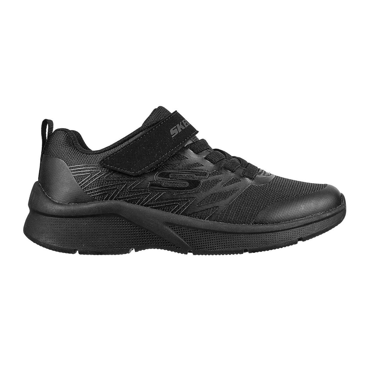 Triple Black - Front - Skechers Boys Microspec Advance Trainers
