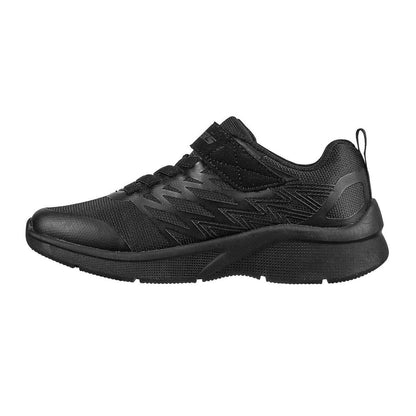 Triple Black - Back - Skechers Boys Microspec Advance Trainers