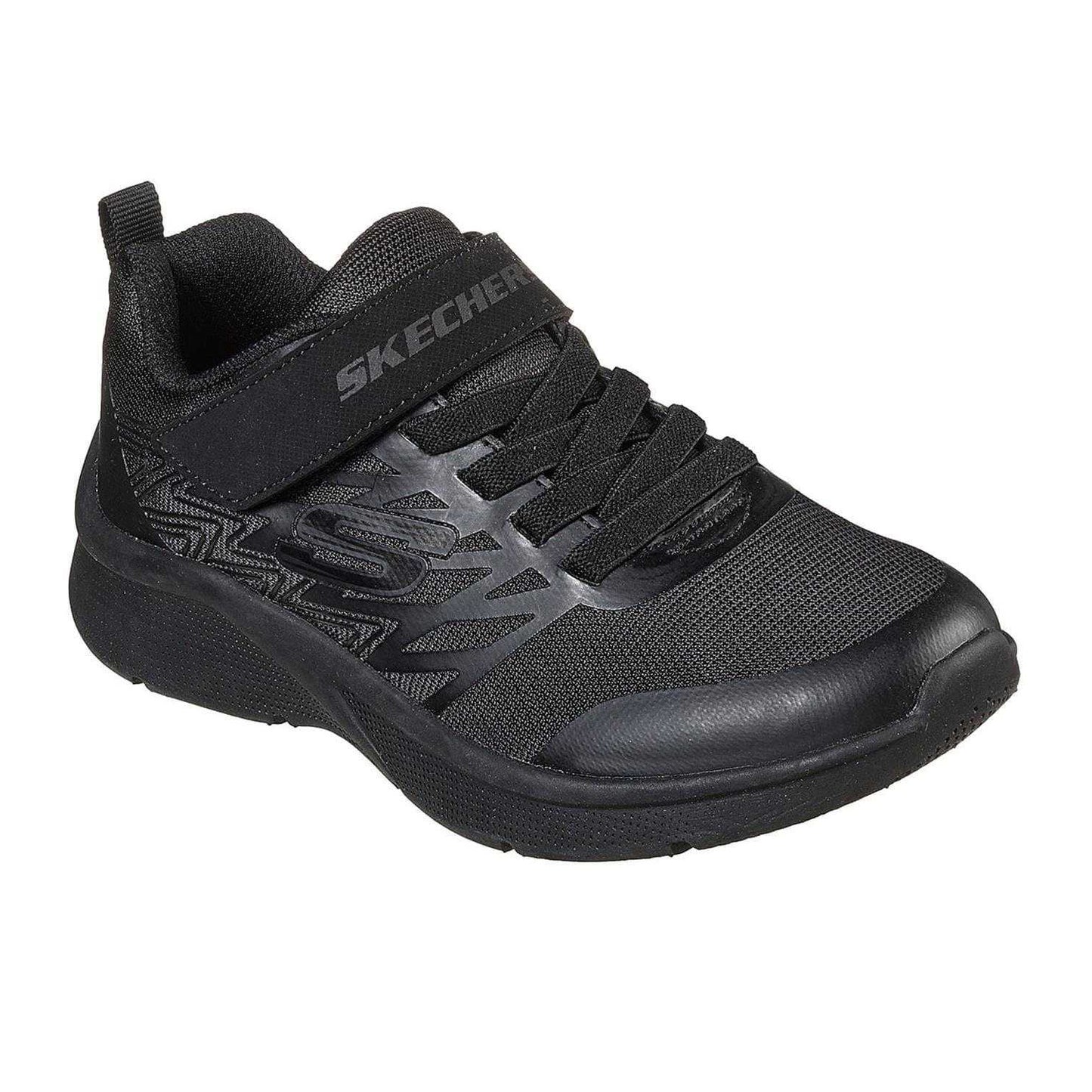 Triple Black - Pack Shot - Skechers Boys Microspec Advance Trainers