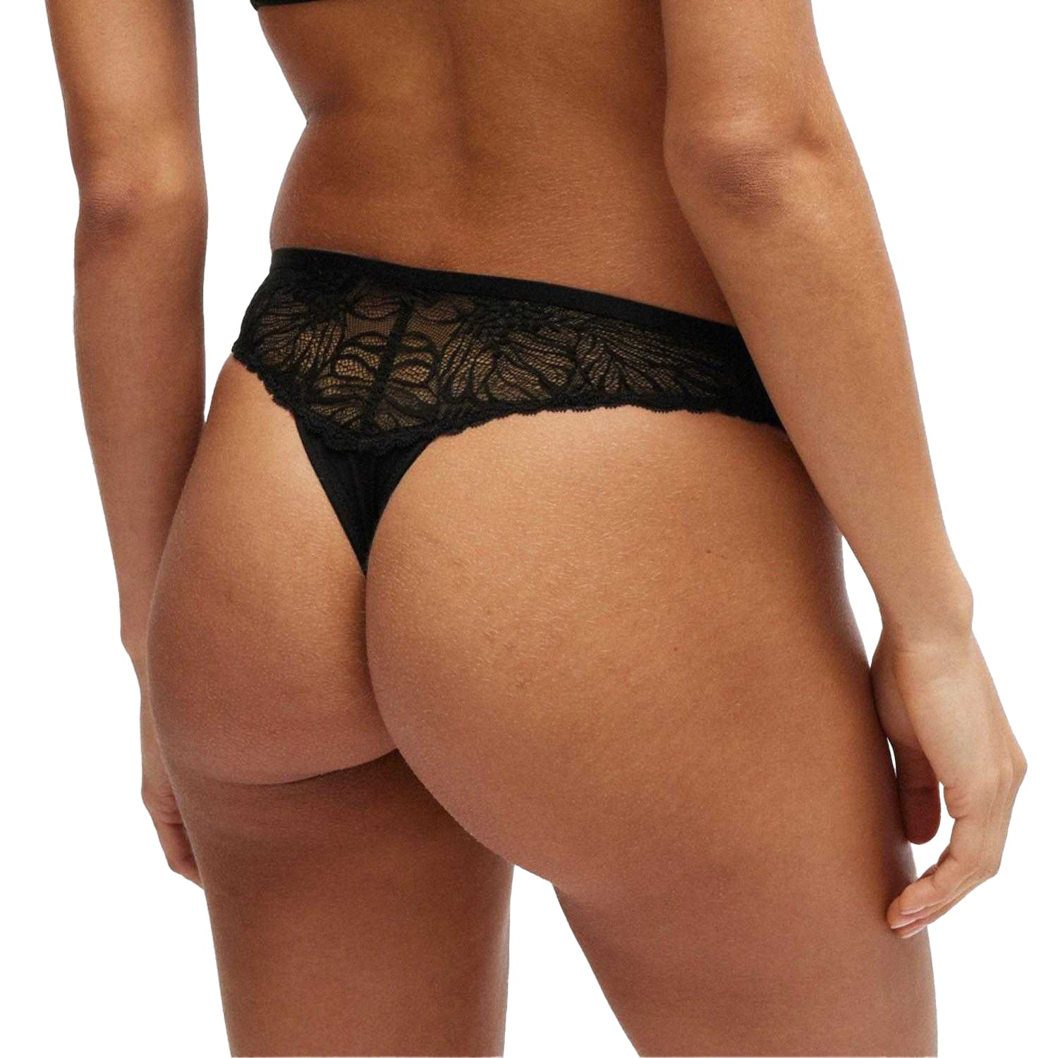 Black - Back - Boss Womens-Ladies Bianca Brazilian Briefs
