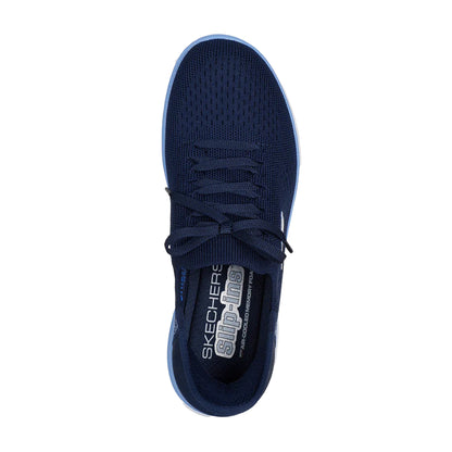 Navy-Blue - Side - Skechers Mens Summits - Diamond Dream Slip-In Casual Shoes