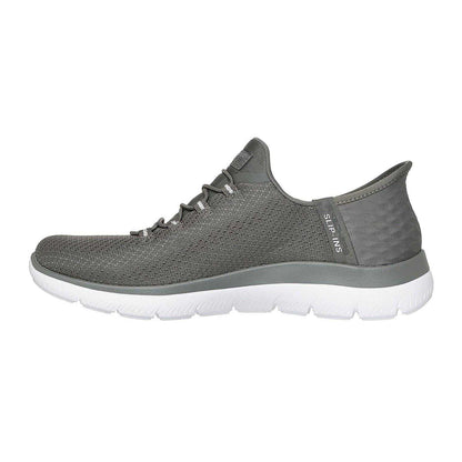 Olive - Back - Skechers Mens Summits - Diamond Dream Slip-In Casual Shoes