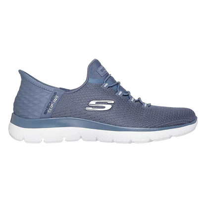 Slate - Front - Skechers Mens Summits - Diamond Dream Slip-In Casual Shoes