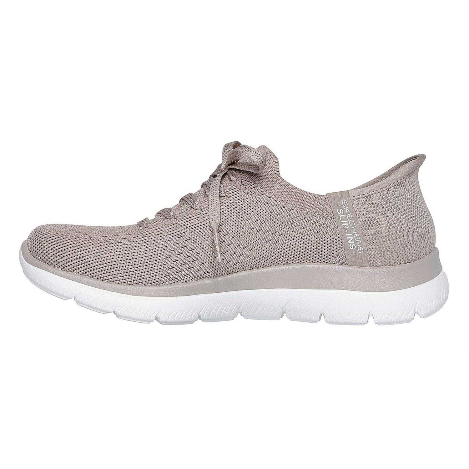 Taupe - Back - Skechers Mens Summits - Diamond Dream Slip-In Casual Shoes
