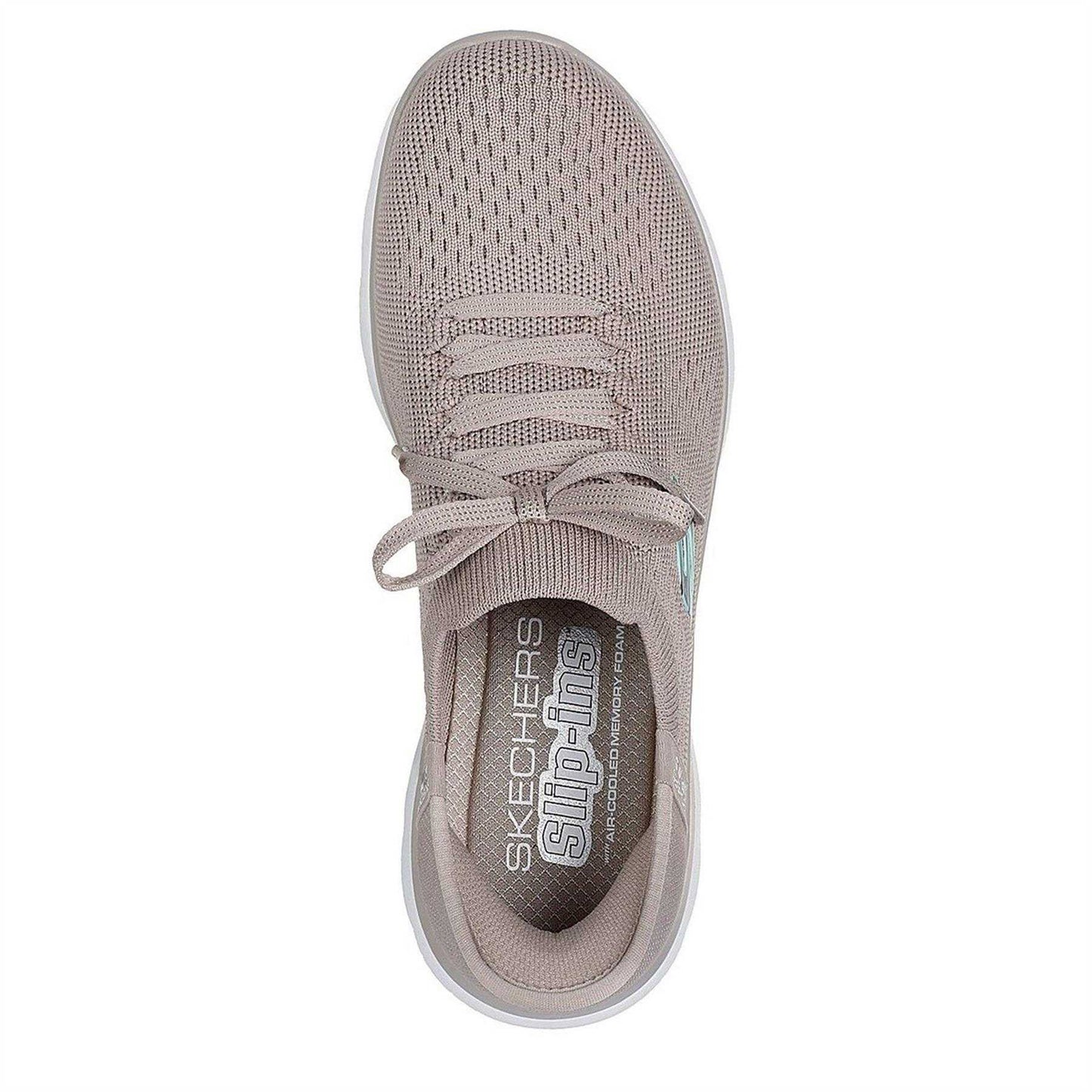 Taupe - Side - Skechers Mens Summits - Diamond Dream Slip-In Casual Shoes