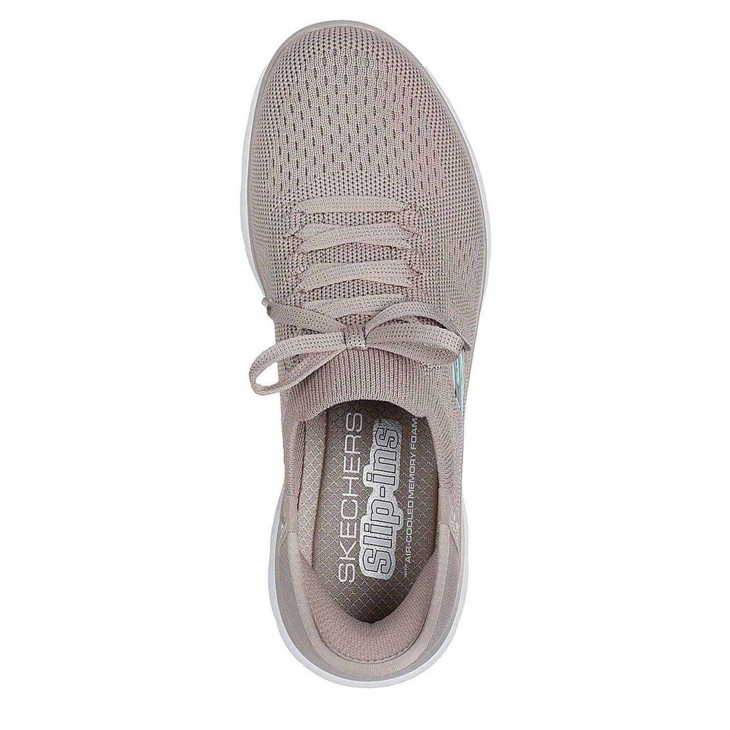 Taupe - Side - Skechers Mens Summits - Diamond Dream Slip-In Casual Shoes