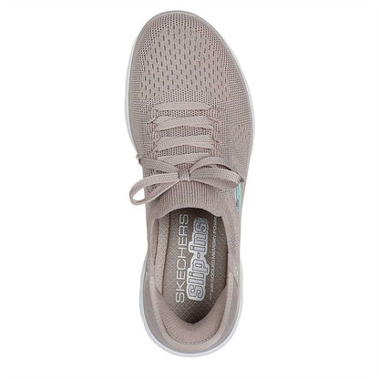 Taupe - Side - Skechers Mens Summits - Diamond Dream Slip-In Casual Shoes