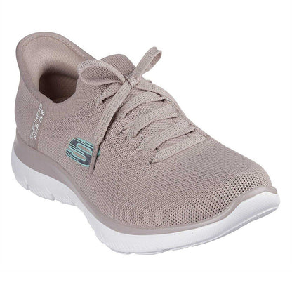 Taupe - Pack Shot - Skechers Mens Summits - Diamond Dream Slip-In Casual Shoes