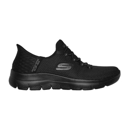 Triple Black - Front - Skechers Mens Summits - Diamond Dream Slip-In Casual Shoes