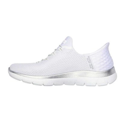 White - Back - Skechers Mens Summits - Diamond Dream Slip-In Casual Shoes