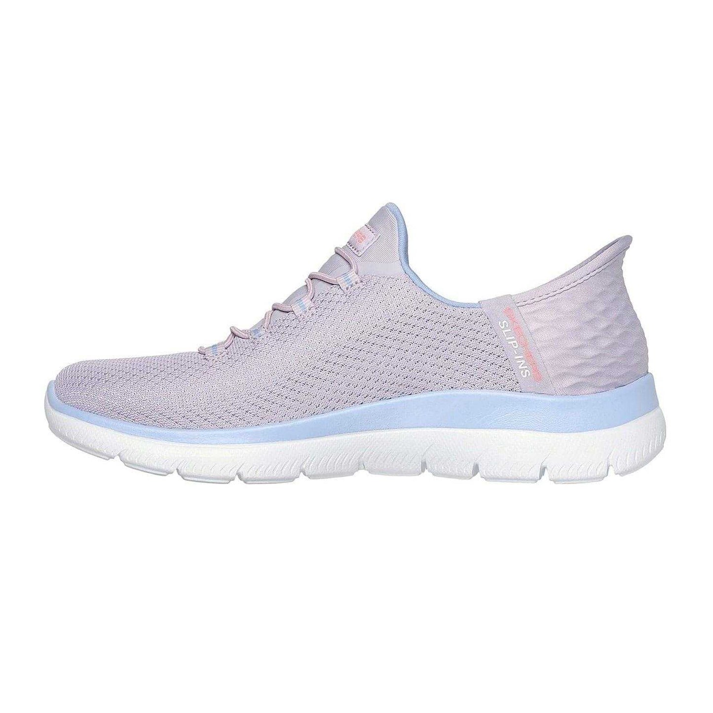 Grey-Lavender - Back - Skechers Mens Summits - Diamond Dream Slip-In Casual Shoes