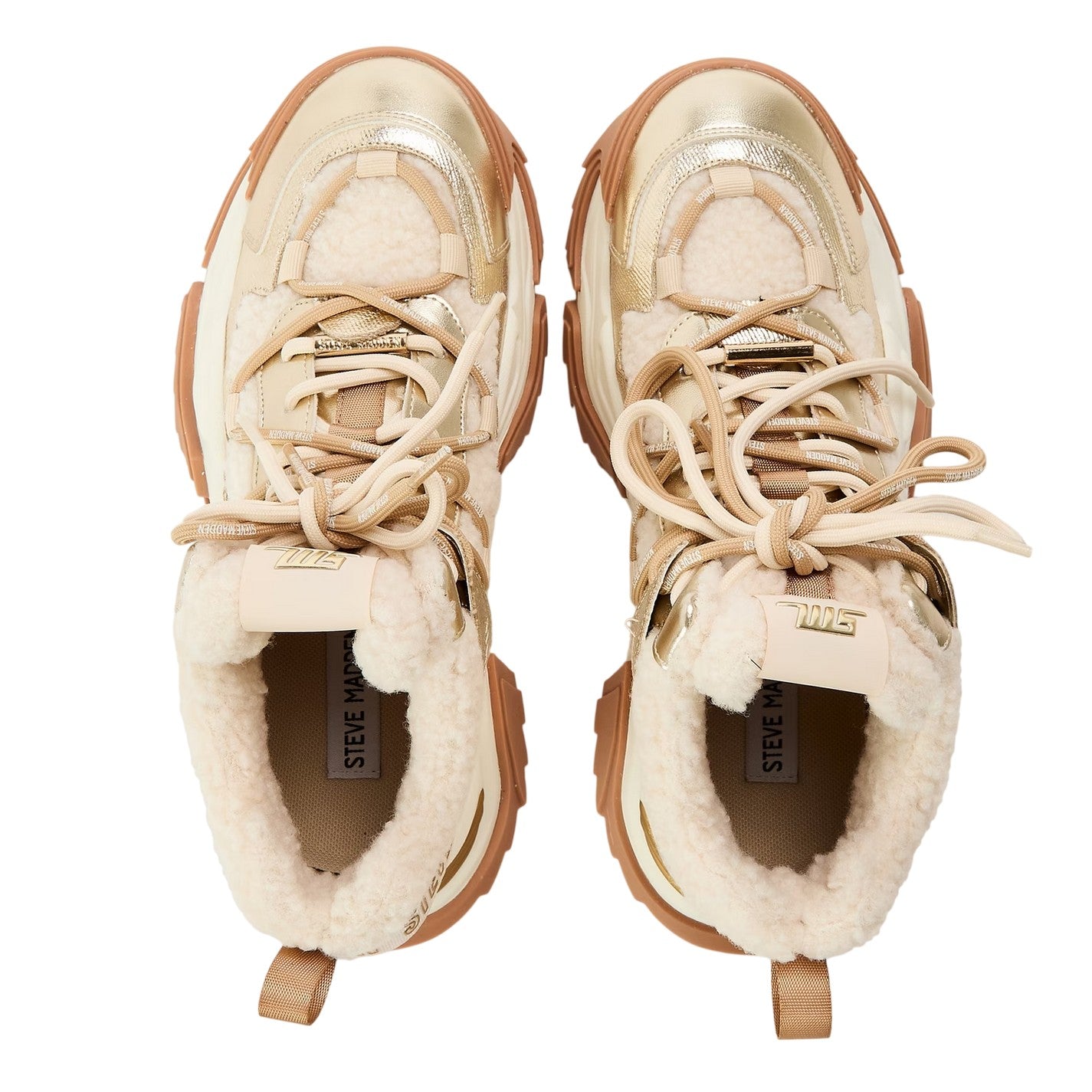 Gold - Side - Steve Madden Womens-Ladies Kaboom Snow Boots