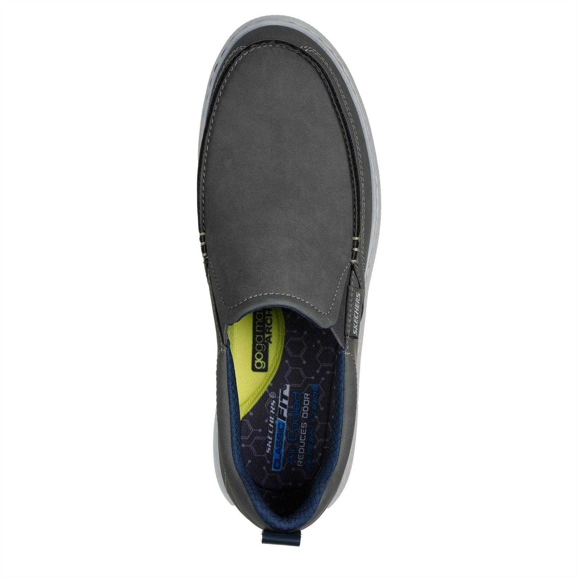 Charcoal - Back - Skechers Mens Pertola Loafers