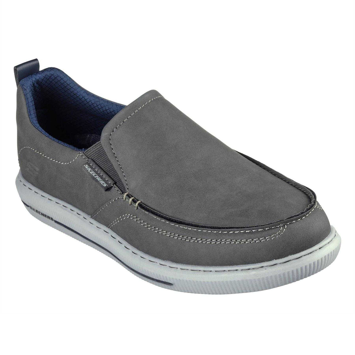 Charcoal - Lifestyle - Skechers Mens Pertola Loafers