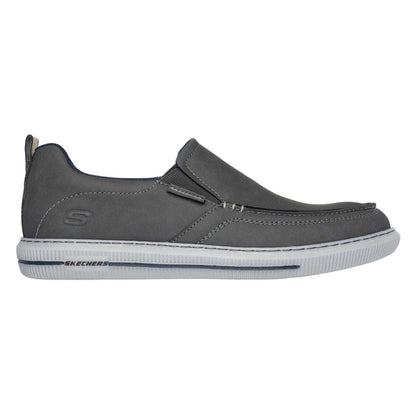 Charcoal - Front - Skechers Mens Pertola Loafers