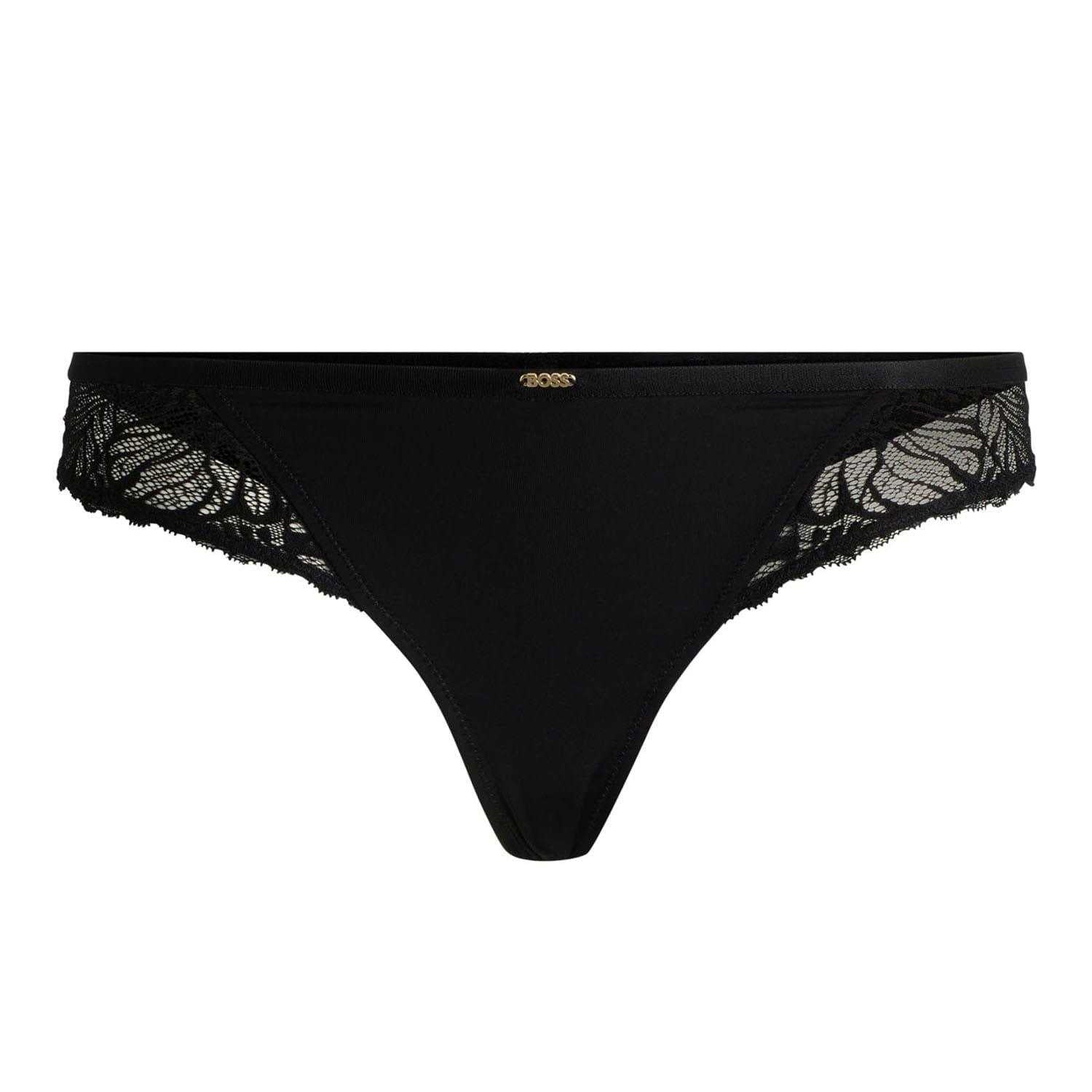 Black - Front - Boss Womens-Ladies Bianca Brazilian Briefs