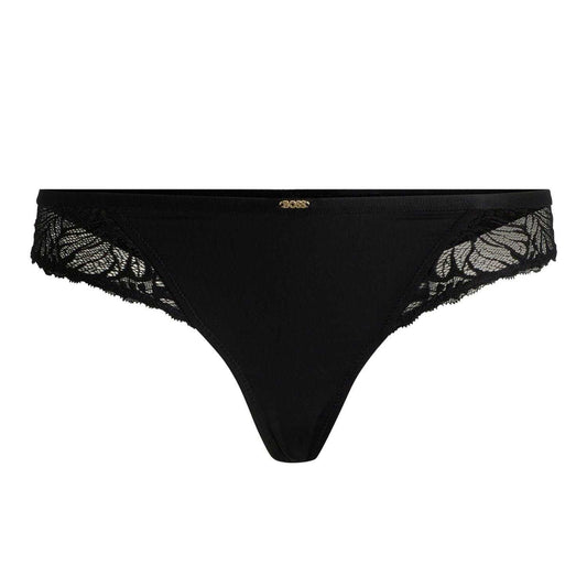 Black - Front - Boss Womens-Ladies Bianca Brazilian Briefs