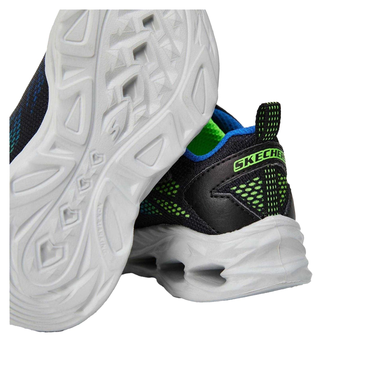 Black-Lime - Lifestyle - Skechers Childrens-Kids Vortex Flash Low Trainers