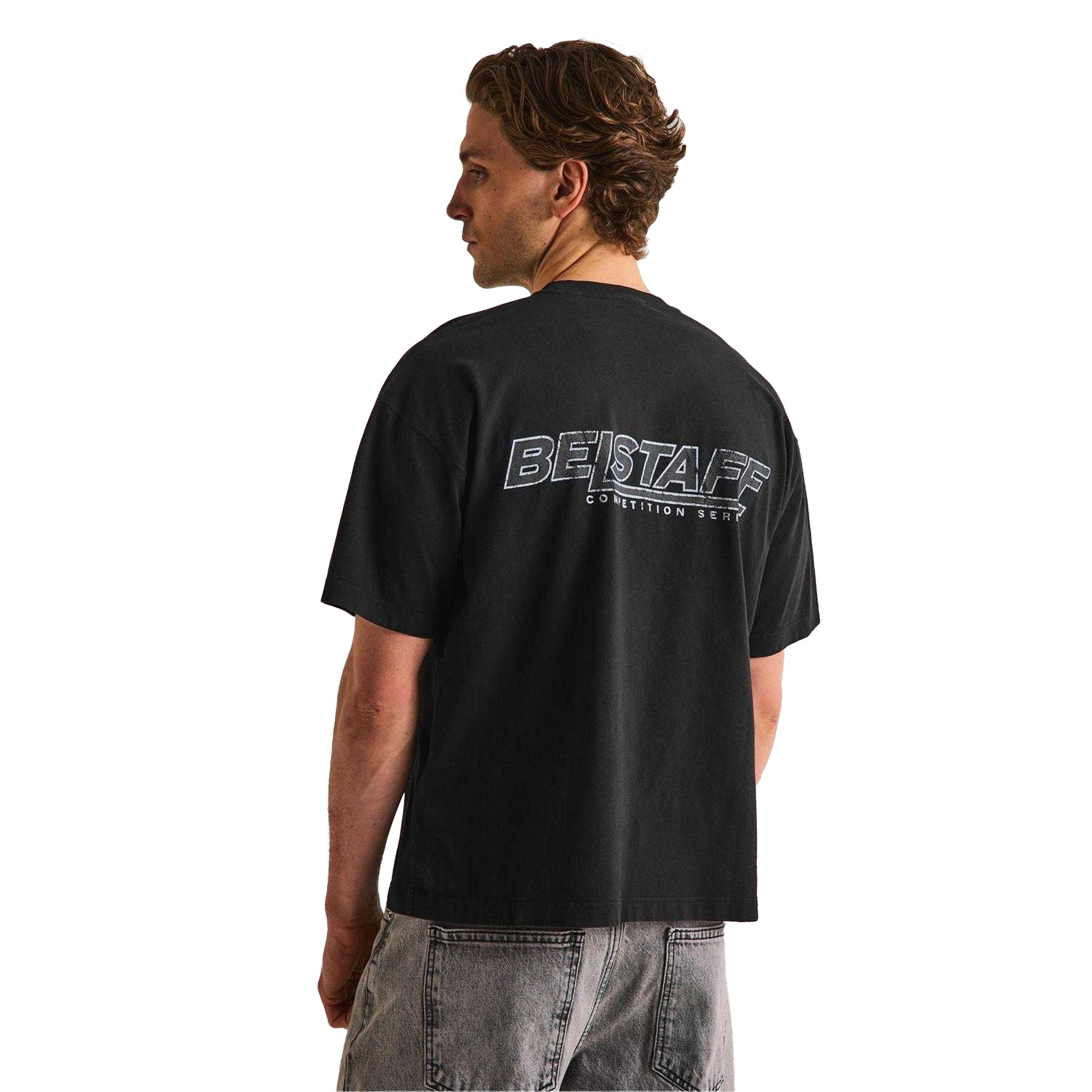 Faded Black - Pack Shot - Belstaff Mens Competition T-Shirt