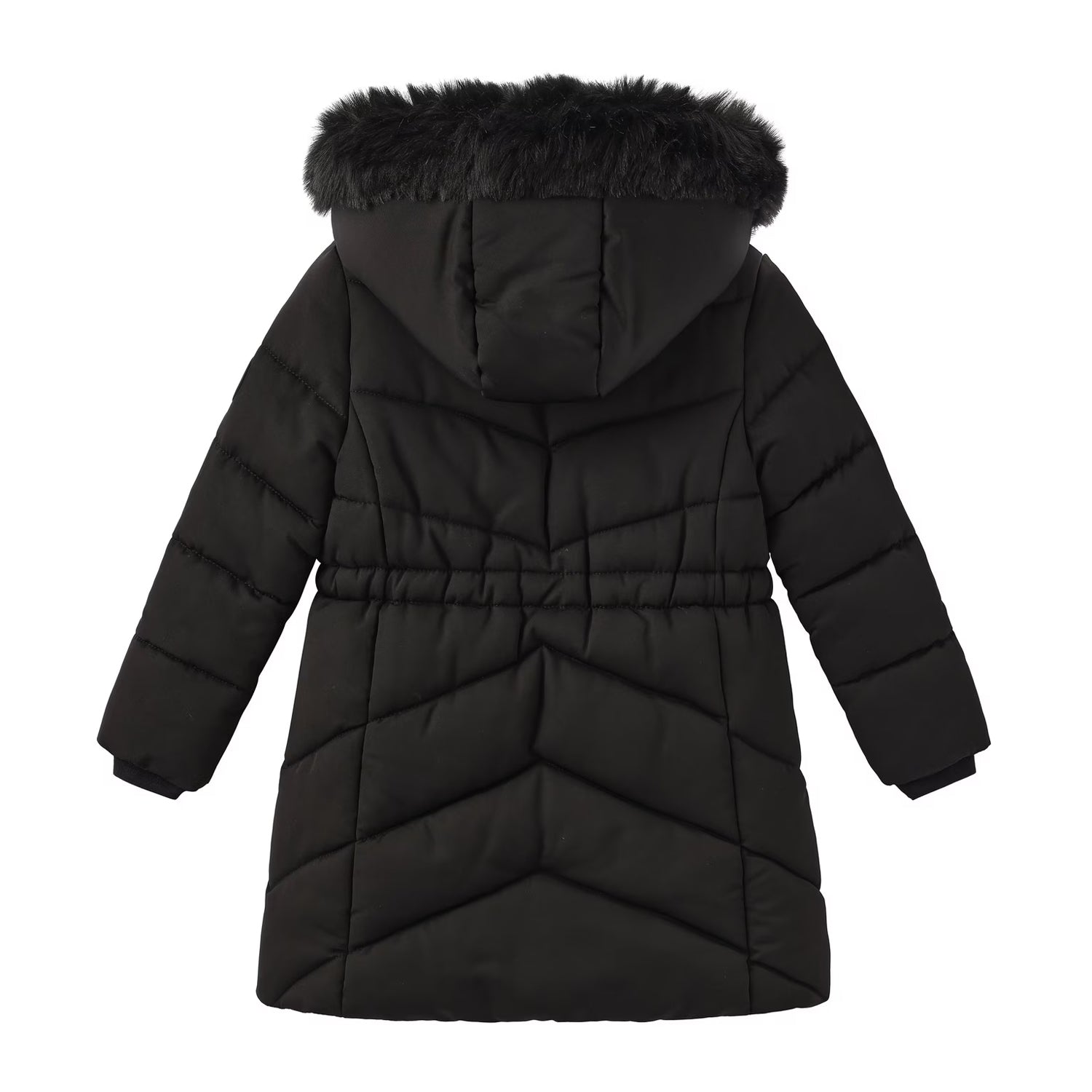 Black - Back - Firetrap Girls Bubble Padded Jacket