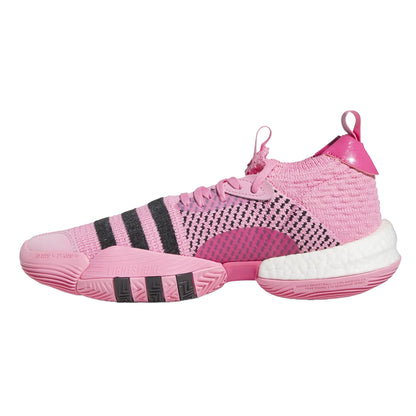 Bliss Pink - Side - Adidas Womens-Ladies Trae Young 2 Lace Up Basketball Shoes