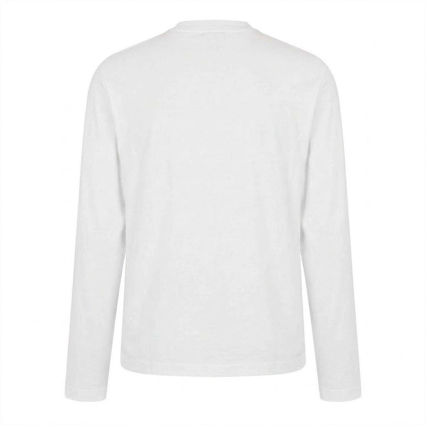 White - Back - Off White Mens Lightweight Long-Sleeved T-Shirt
