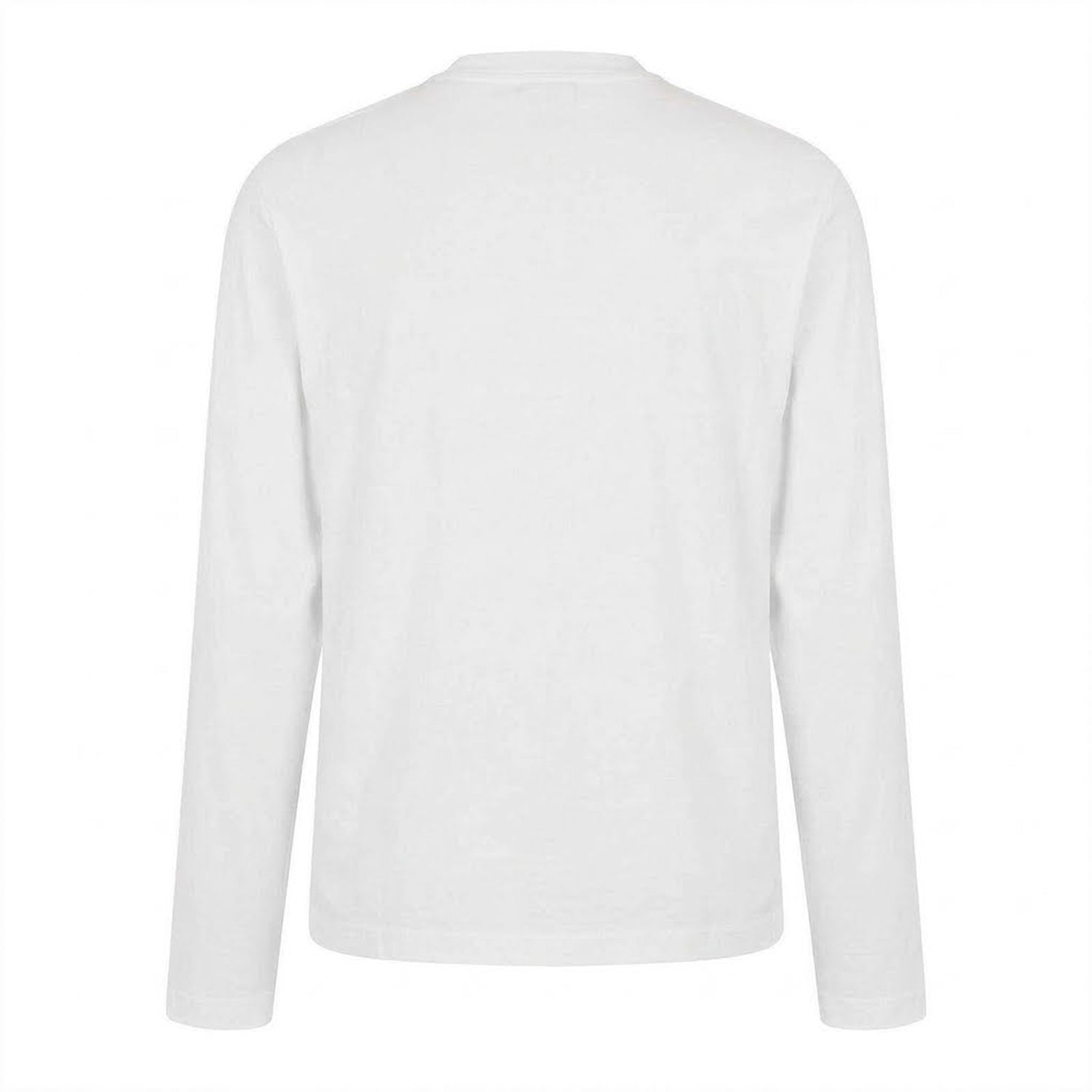 White - Back - Off White Mens Lightweight Long-Sleeved T-Shirt