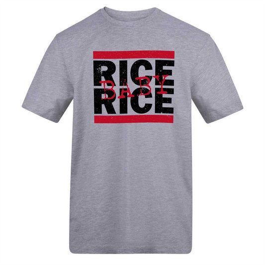 Grey - Front - AWD Mens Rice Rice Baby T-Shirt