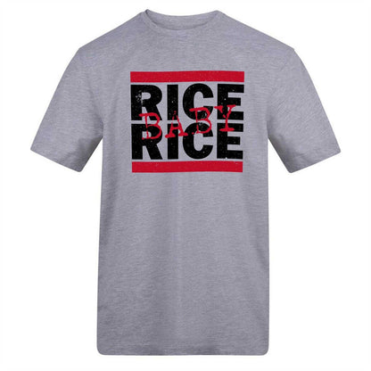 Grey - Front - AWD Mens Rice Rice Baby T-Shirt