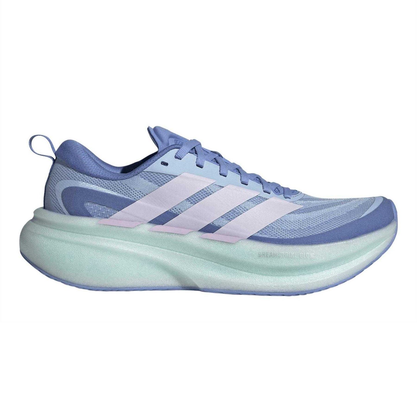 Glow-Blue - Front - Adidas Womens-Ladies Supernova Glide Shoes