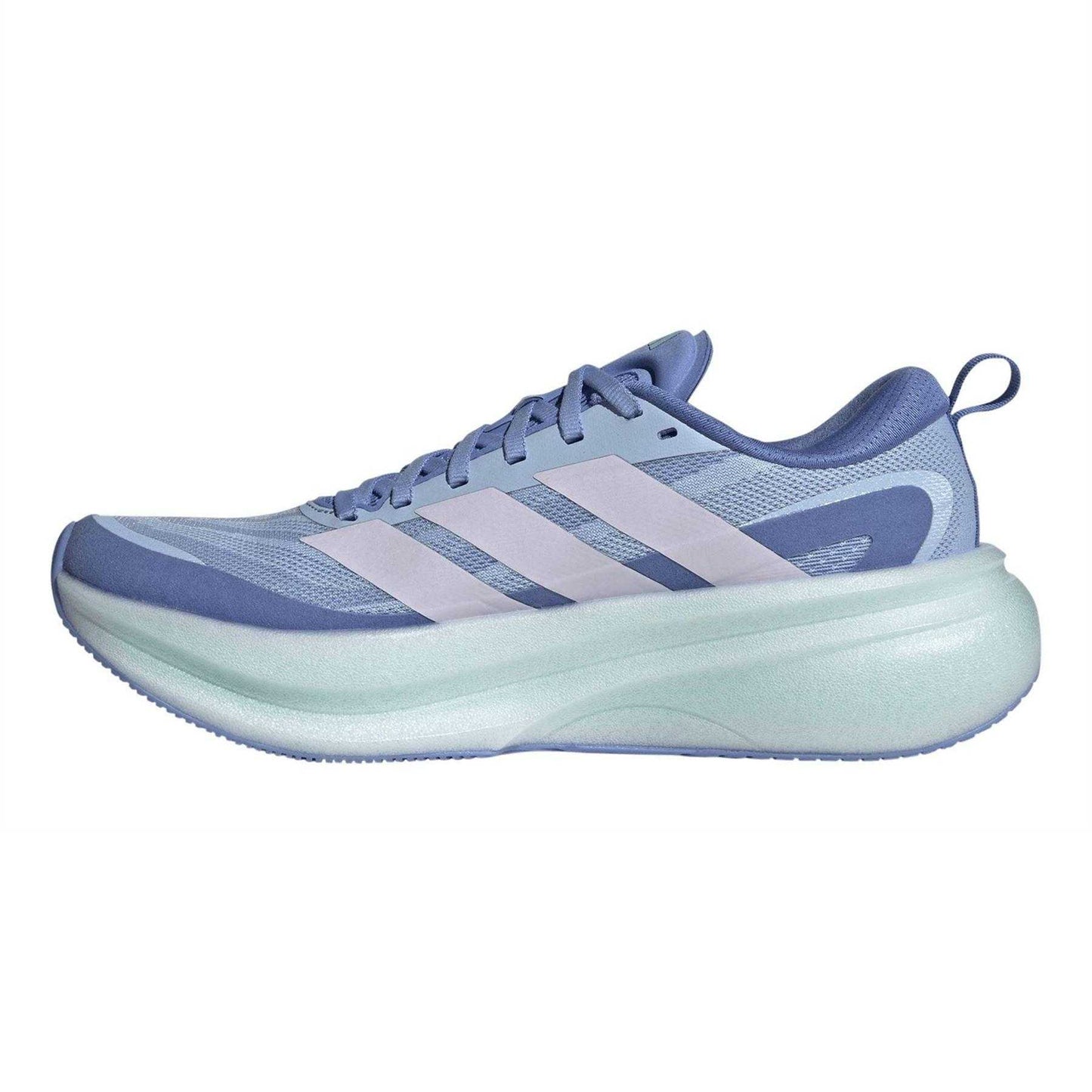 Glow-Blue - Side - Adidas Womens-Ladies Supernova Glide Shoes